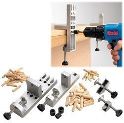 Clarke CDJ2 Universal Dowelling Jig + Drill Bit Set