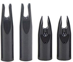 ZSHJG 50Pcs Tir à l'arc Flèche Encoche Encoche de la Flèche en Plastique Arrow Nocks de Remplacement pour Les flèches Accessoires (Noir, ID: 7mm)
