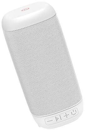 Hama Bluetooth Lautsprecher Tube 2.0 tragbar (Kompakte, kleine Mono Bluetooth Box, Musikbox mit strapazierfähigem Bezug, 8 h Spielzeit, AUX, Freisprecheinrichtung, 3 W, leichtes Design) weiß