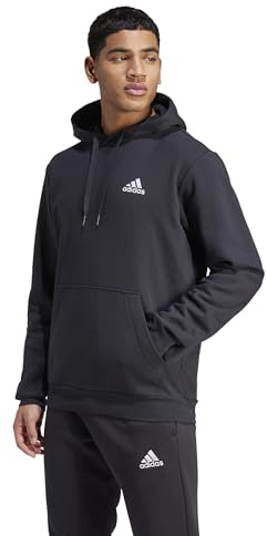 adidas Homme Essentials Fleece Hoodie, Black / White, M