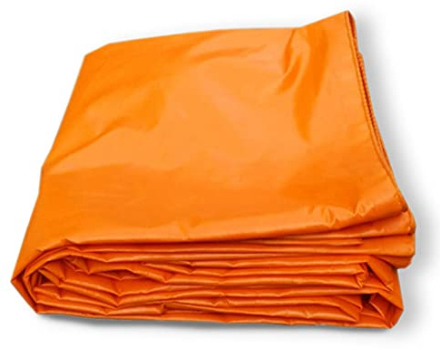 ORANGE TARP SHEET Tarpaulin Camping Fishing Gardening Strengthened Waterproof Heavy Duty 90g/sm Universal Multipurpose Premium Quality Tarp Cover Agricultural (2 x 3 m / 7' x 10')
