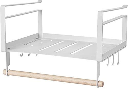 YRHH Étagère À Panier Suspendu, Étagère À Panier Suspendu, Paniers De Placard, Panier De Rangement sous Étagère, Paniers De Rangement pour Armoires De Cuisine, Garde-Manger, Cuisine