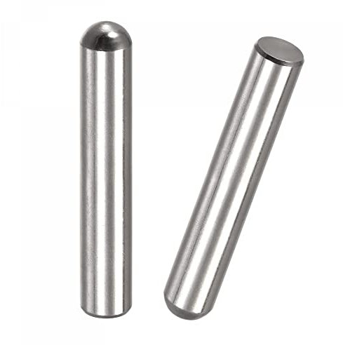 sourcing map 12x70mm Dowel Pins, 2pcs 304 Stainless Steel Round Head Flat Chamfered End Dowel Pin Bunk Bed Pins Shelf Pegs Support Shelves Fasten Elements