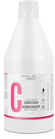 SALERM - Balsamo per capelli tinti - Color Longer Hair Lab - 600 ml - con Provitamina B5 e Vitamine A ed E - Sigilla e mantiene il colore - Filtro solare UV - Senza solfati o Parabeni