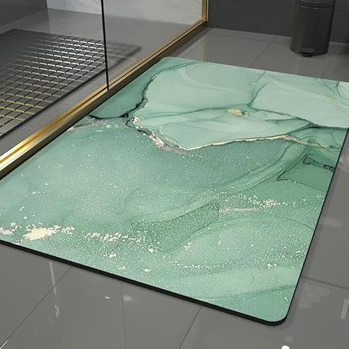 Pinkrin Diatomite Stone Bath Mat - Tappetino da Bagno in Pietra Morbido e Confortevole, Estremamente Assorbente, Perfetto Tappetino da Bagno Antiscivolo, Adatto per Diversi Stili di Casa