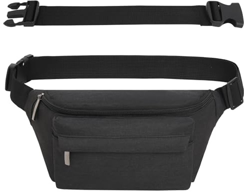 Bauchtasche Gürteltasche Hüfttasche mit Einem 30 cm Verlängerten Gürtel Unisex Modern Umhängetaschen Handytasche für Outdoor Reise Wandern Hundetraining Damen und Herren