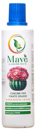 Mavè concime per piante grasse NPK - fertilizzante liquido super piante grasse per piante grasse e cactus - 500 g