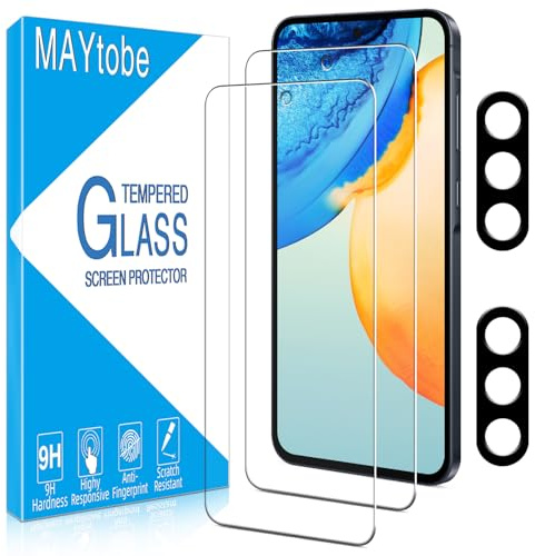 MAYtobe Panzer Schutz Glas für Samsung Galaxy A56 Folie und Kameraschutz | 2+2 Stück Ultra-Klar Displayschutzfolie, Frei von Kratzern, 9H Härte, Blasenfrei, Anti-Fingerabdruck