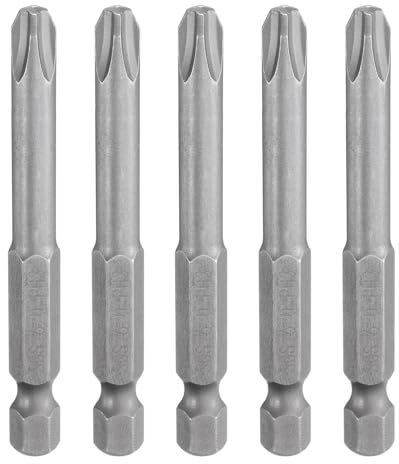 QUARKZMAN 5Pcs #3 Embout de Tournevis Phillips Ph3 1/4 Tige Hexagonale 2.56 (65mm) Long Acier S2 Magnétiqueembout de Tournevis Cruciforme pour Perceuse Électrique 0.236 (6mm) Rod