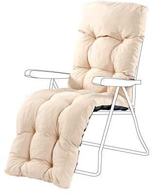 Gardenista Liegenauflage, Auflage für Gartenliege 160 x 50 x 7 cm, Auflagen für Deckchair, Polsterauflage für Sonnenliege, Kissen für Liegestuhl, gesteppt Auflage Liegestuhl Polster (Stein)