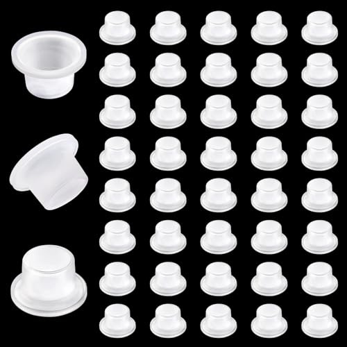 Lyeteung 40 Piezas 1/2 Pulgada Junta de Sellado a Prueba de Fugas, Juntas de Silicona Grifo, para Válvula Triangular de Grifo, Transparente