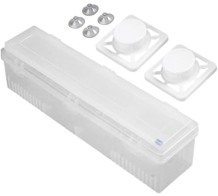 Dispensable Foil - Reusable Household Budget Sheet Cutter, Kitchen Roll with Sliding Knife | Practical Cutting Door for a Food Sheet with a Cutting Stand