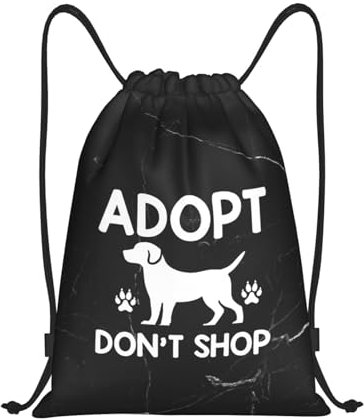Multifunktionaler Turnbeutel Mit Kordelzug 36X42Cm Adoptieren, Nicht Kaufen Beutel Zum Bemalen Bedruckt Rucksack Mit Kordelzug Für Outdoor, Strand, Schwimmen