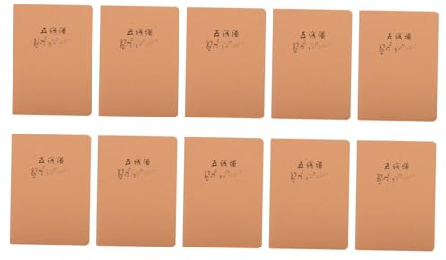 HOMSFOU 10 Stück Schüler Übungshefte mit Linien Papier Leicht zu Verstauen und Tragen für Handschrift im Schulbedarf