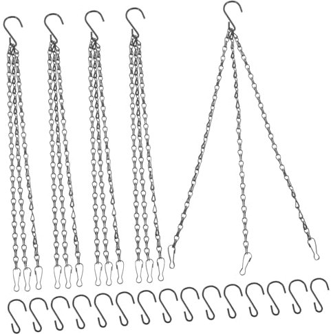 Toddmomy 1Set Metal Flower Pot Holder Chains Sturdy Hanging Basket Pendant for Home Decoration Durable and Resistant Hummingbird Feeder Hanger