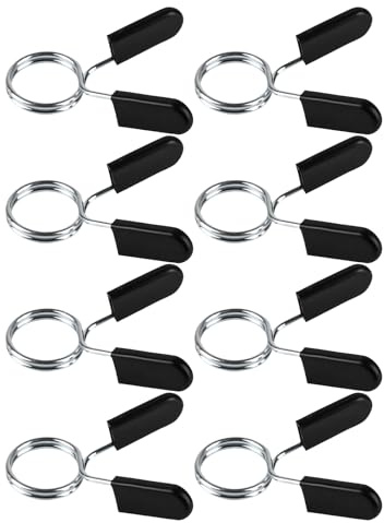 Hantelstange Federverschluss 8 PCS kurzhantelstange 30mm，c.p.sports,kurzhantel gewichte verschluss， Gewichtheben & ABS Federstahl hantel verschluss, hantel schnellverschluss 30mm,hantelverschlüsse