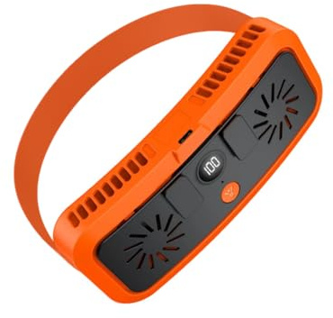Xinsheinelry Gadget Raffreddamento Ricaricabile A velocità Regolabile con Ventola da Cintura Indossabile Leggera per Escursionismo Pesca Dispositivo Raffreddamento da Lavoro All'aperto