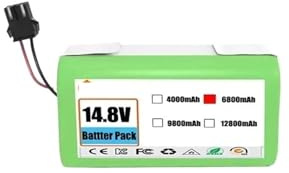Batería De Iones De Litio De 14,4 V Y 12800 MAh, Compatible con Conga, 990 Y 1090, Y con Tesvor, X500.(4000mAh)