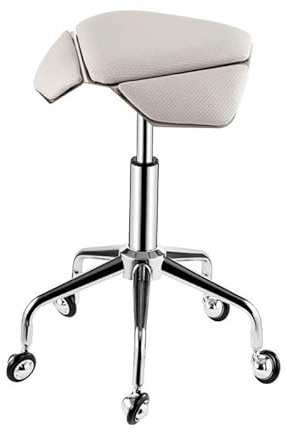 Generico Sedia Ergonomica Con Sgabello A Sella, Sgabello Da Ufficio Con Ruote, Superficie Del Sedile Trapezoidale E Regolazione In Altezza Libera Di 15 Cm,for Domestico(Color 1)