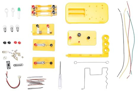 Kikumi Kit de Experimentos de Circuito Elemental, Juguetes Educativos Stem para Niños con Circuitos Paralelos y Pruebas Conductivas, para Proyectos de Ciencia y Aprendizaje en el Hogar