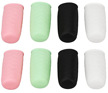Generic 8 Pezzi di Manicotti Elastici a Prova di Perdite per Flaconi Toilette, Coperture Morbide in Silicone, Dimensioni Viaggio, per Shampoo, Lavaggio del Corpo e Cosmetici
