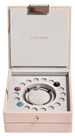 Stackers - Smyckeslåda i två nivåer för rosa pärlor och berlocker
