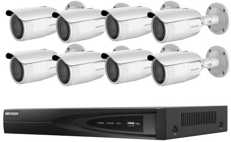 Hikvision - HIK-KITNVR8BULL2-001 - Kit vidéosurveillance 8 caméras bullet