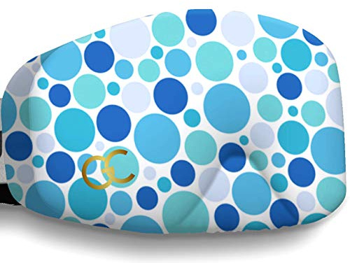 GogglesCover Ski Goggles Protective Cover, Protective Goggle Cover Portable, Ski Goggle Cover Sleeve Anti-Scratch, Ski Goggles Accessories, Ski Equipment, Blue Polka