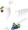 Platinux - Lot de 6 coupes à vin - En verre massif - Pour vin blanc, vin rouge et eau - 320 ml