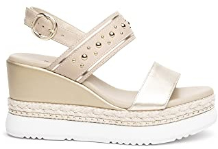 Nero Giardini E218812D Sandali Donna in Pelle - Miele 39 EU