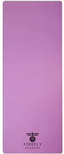Hochwertige Yogamatte – 5 mm dick, extra breit und lang, rutschfeste Unterseite aus Naturkautschuk und PU-Oberseite, reißfest, ideal für Yoga, Pilates und Fitness.