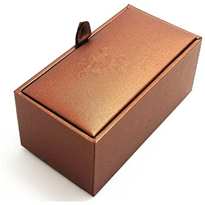 Manschettenknopf-Box Manschettenknopfbox, Papierklebebox, Braune Verpackungsbox, Schmuckaufbewahrungsbox