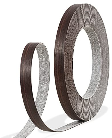 GSCIT Club Rouleau de bande de bord en noyer – 7,6 cm x 30,5 m – Ruban adhésif pré-collé et flexible en bois PVC pour réparation d'armoires et restauration de meubles