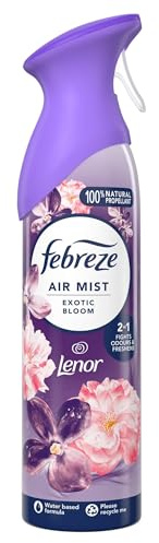 Febreze Air Freshener Spray, Exotic Bloom, 185ML, 2in1 Fight Odours & Freshens