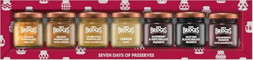 Mrs Bridges Assortment of Jams and Preserves, 7 Flavours, 42g Jars from GREAT BRITISH TRADING LIMITED