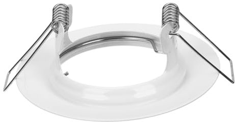 jojofuny Recessed Lighting Trim Ring 50mm Cutout White Recessed Light Housing Frame for Spot Light Bulbs Compatible with