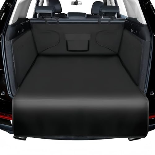 Ventoluxl Kofferraumschutz Hund für VW ID.3 ID3 Pro/S/Pure/Pro Performance Id 3 2021-2025, Kofferraumschutz Hund mit Ladekantenschutz Hundedecke Auto Kofferraum Schutzmatte(Black,132 * 104)