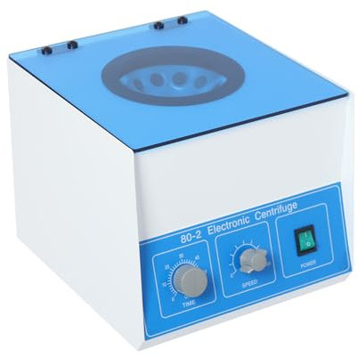 Centrifugeuse, centrifugeuse de table, 40 W 220 V, 0-4000 tr/min, minuterie 0-60 min, capacité 12 x 20 ml, tube de centrifugeuse approprié capacité 20 ml – pour séparation des échantillons, analyse
