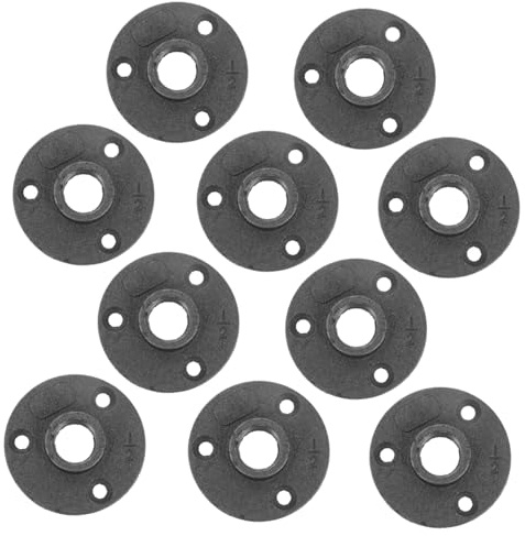 Operitacx 10piezas Brida De Hierro Maleable Bridas Decorativas Para Muebles Accesorios De Hierro Fundido Para Decoración De Estanterías