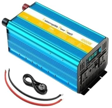 Convertitore Convertitore 8000W 6000W 3000W CC 12V A CA 220V 230V Trasformatore A Onda Sinusoidale UPS Domestico Inverter Con Caricabatterie Invertitore(12V,220V-240V(50HZ),4000W 8000W)