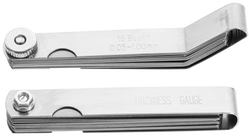 ELEOUTI 2 Pezzi Set di Spessimetri in Acciaio Inox 2 Pezzi Calibro a Tampone ad Alta Precisione, Strumento di Misura per Lavorazione Legno e Test Installazione Strumenti, Spessimetro Scala