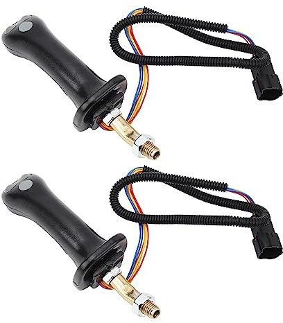 Sxhlseller Adatto per Mini Escavatore Joystick Maniglie Controlli Precisi 3 Pulsanti Neri per Doosan DH DX150 215 225 300 370-9C Lavoratori Edili