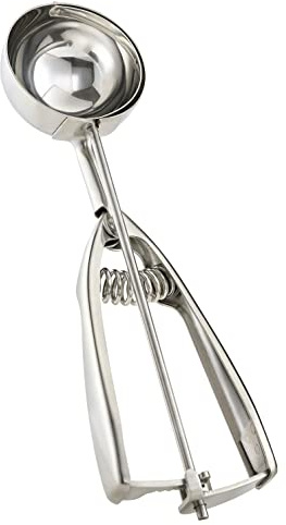 Solula 18/8 Stainless Steel Large Ice Cream Scoop Disher Melon Baller 4 Tablespoon