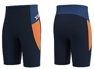 XUKER Mens Wetsuit Pants 3mm, Neoprene Shorts Compression Short Pants for Water Sports Lake Ocean Pool Swimming Surfing Snorkeling Floating Canoeing Aerobics Exercise