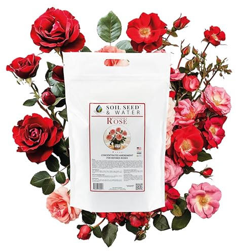 Soil Seed & Water Cultivator’s Rose Blend – Organic Fertilizer & Soil Amendment for Roses & Flowering Shrubs - OMRI Listed Organic Fertilizer (9 lbs)