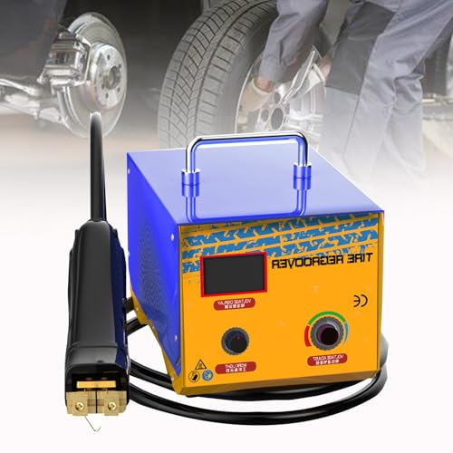 FJYAWEN Reifenreparaturset, tragbare elektrische Reifennutmaschine, 1000 W, hitzeverstellbares Reifeneisen für Pkw- und LKW-Reifenwartungsklingen im Lieferumfang enthalten