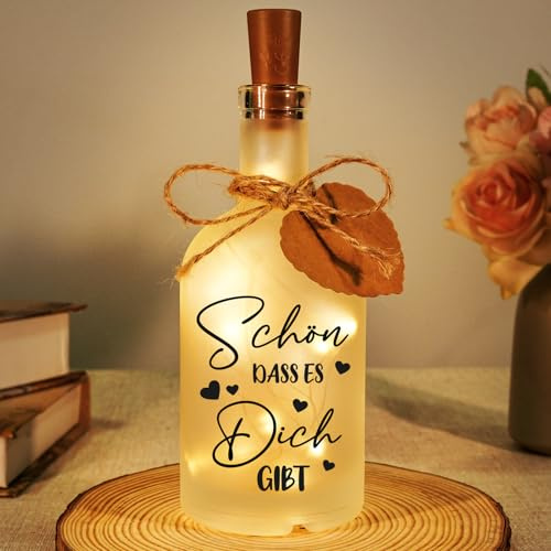 Vetbuosa Geschenke für Frauen, LED Flaschenlicht mit Spruch | Geburtstagsgeschenk für Frauen, Geschenk für Freundin Frau Mama Oma Schwester zum Geburtstag Hochzeitstag Weihnachten
