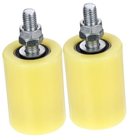 KONTONTY 2pièces Galets De Portail Coulissant Roues Guidantes Nylon Lot Pour Portail Électrique Accessoires De Rail Pour Porte Coulissante