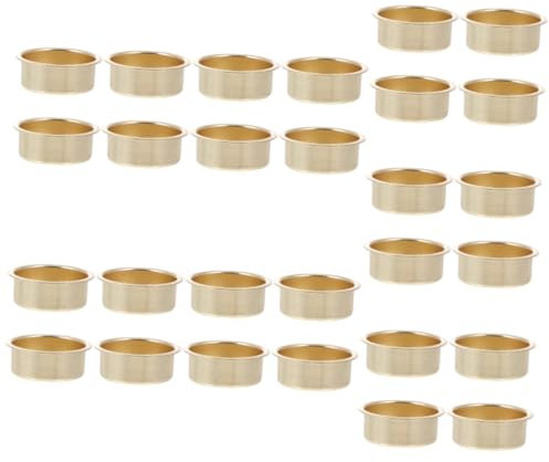 PRETYZOOM 28pcs Modern Tealight Holders Candle Cups Diy Candlestick Accessories Holiday Decorative Cups Material