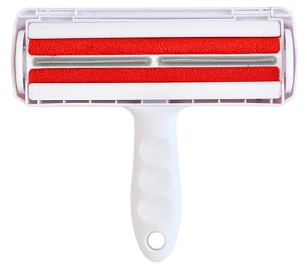 Pet Hair Remover Roller – Reusable Lint Roller for Carpet, Sofa, Furniture & Bedding – Red